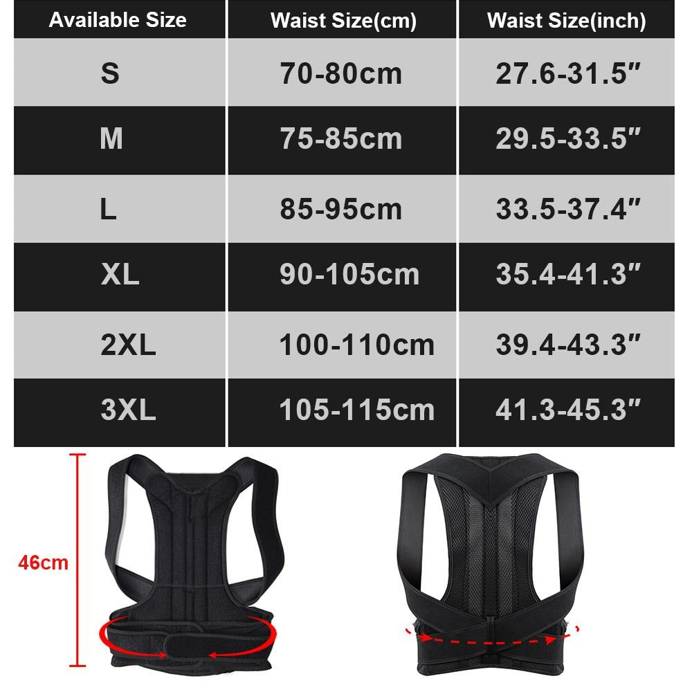 Posture Corrector Back Support Men Women Postural Correction Belt