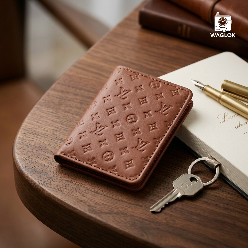 Designer Monogram Leather Wallet