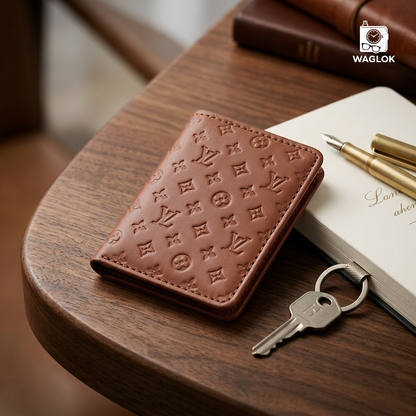 Designer Monogram Leather Wallet