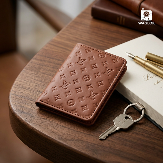 Designer Monogram Leather Wallet