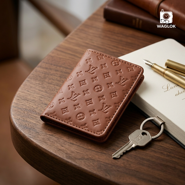 Designer Monogram Leather Wallet