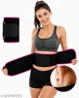 Waist Trimmer Belt for Men & Women | Sweat Belt for Workout & Gym | Adjustable Tummy Support Belt