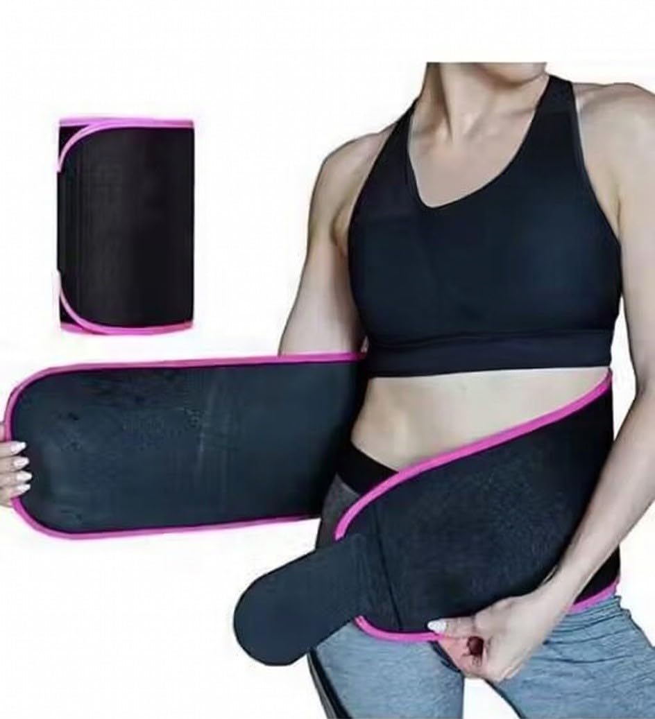 Waist Trimmer Belt for Men & Women | Sweat Belt for Workout & Gym | Adjustable Tummy Support Belt