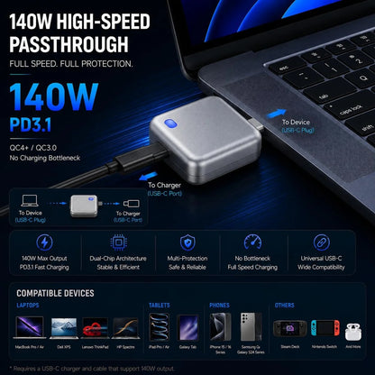 PopGuard 140W Automatic Charging Disconnector | Fast Charging Protector