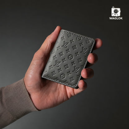 Designer Monogram Leather Wallet