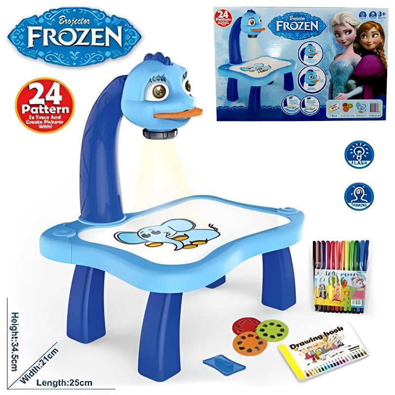 Drawing Board Table With Projection Function Educational Toy For Kids