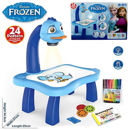 Drawing Board Table With Projection Function Educational Toy For Kids