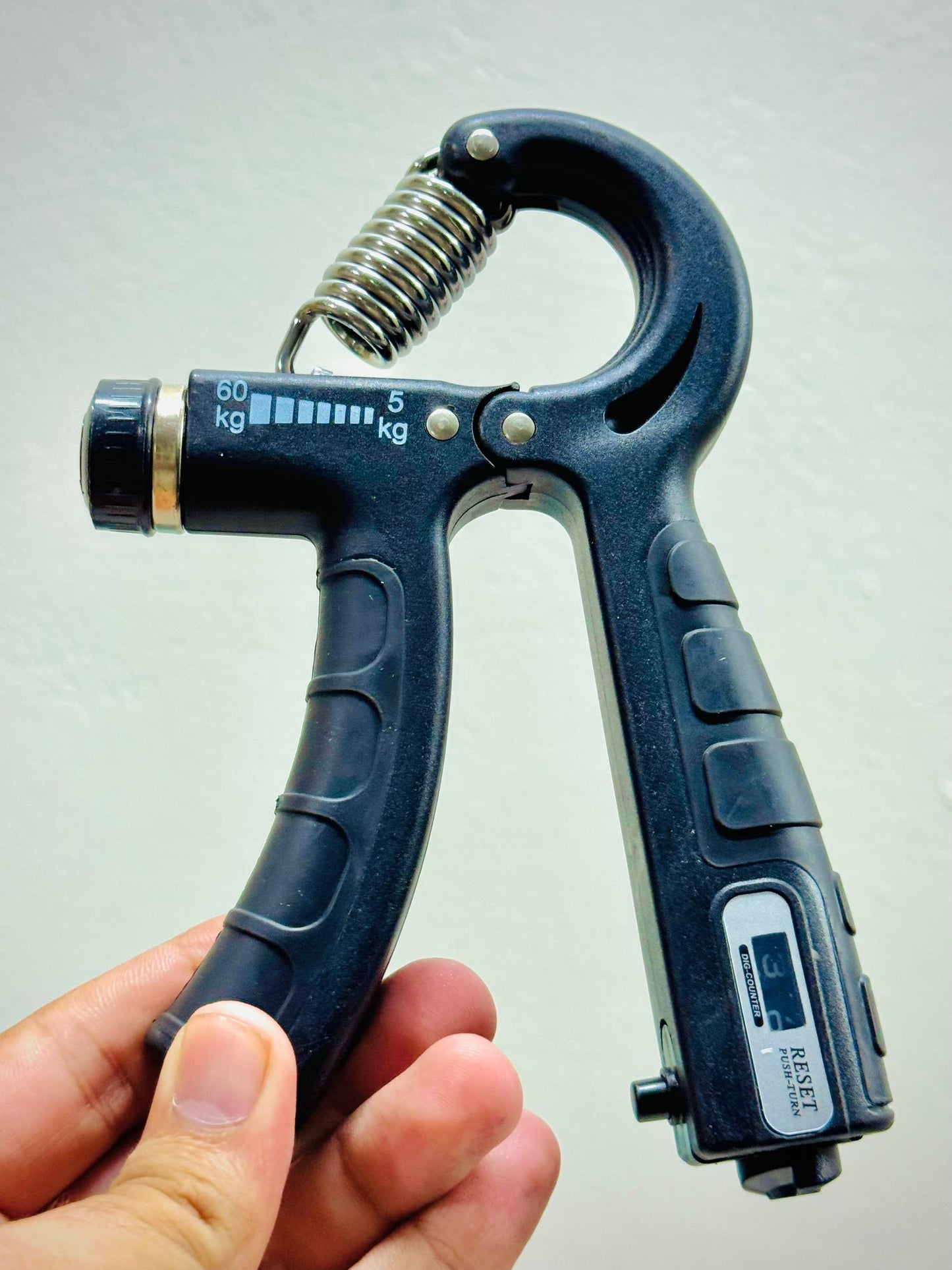 Imported Adjustable Hand Gripper (5–60kg) with Automatic Counting & Non-Slip Grip