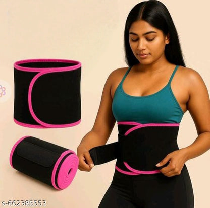 Waist Trimmer Belt for Men & Women | Sweat Belt for Workout & Gym | Adjustable Tummy Support Belt