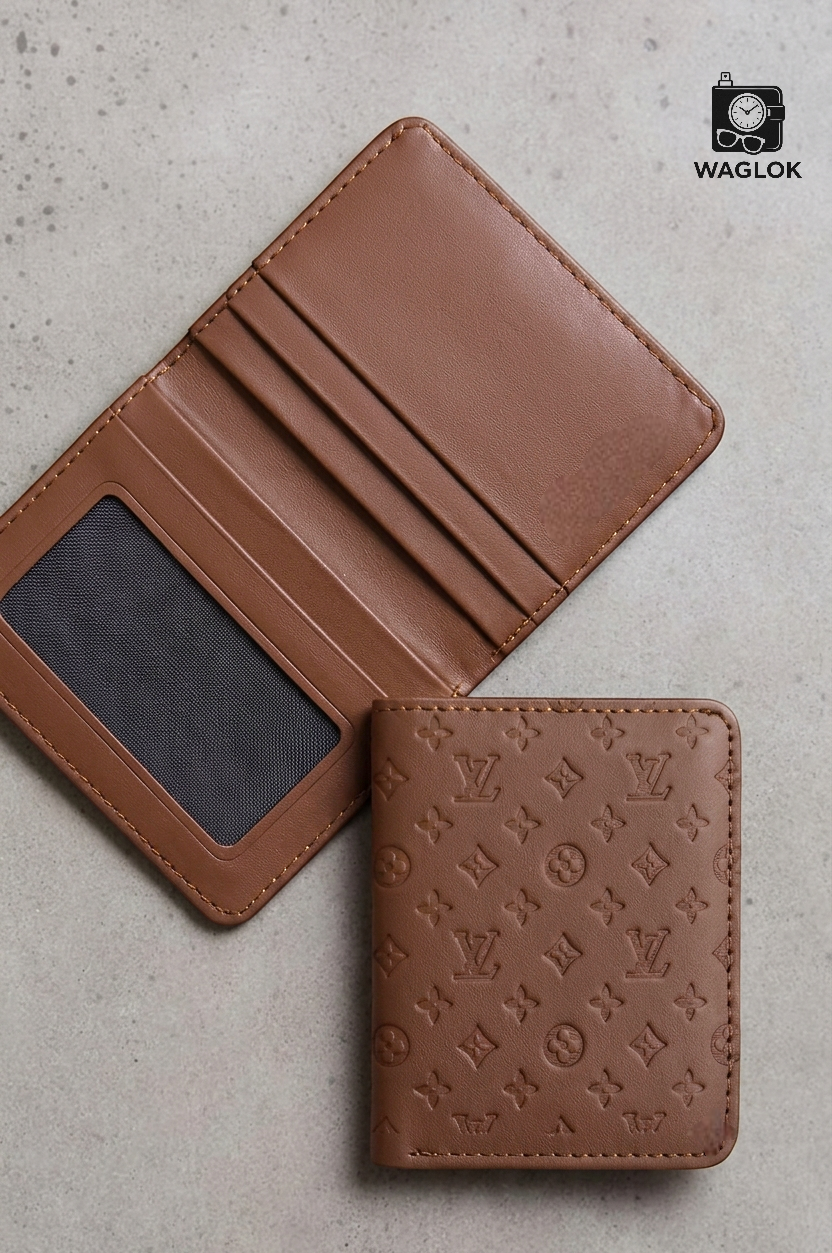 Designer Monogram Leather Wallet