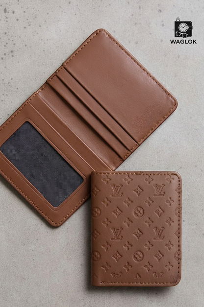 Designer Monogram Leather Wallet