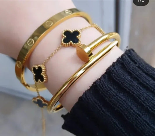 Stainless Steel 3 Piece Bracelet Accessory Set For Stylish