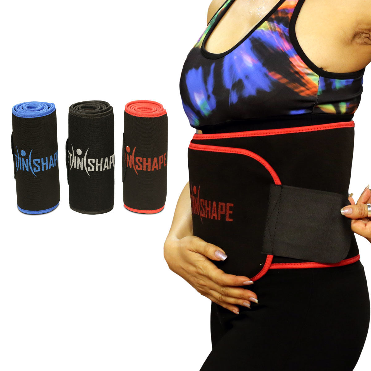 Waist Trimmer Belt for Men & Women | Sweat Belt for Workout & Gym | Adjustable Tummy Support Belt