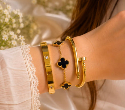 Stainless Steel 3 Piece Bracelet Accessory Set For Stylish