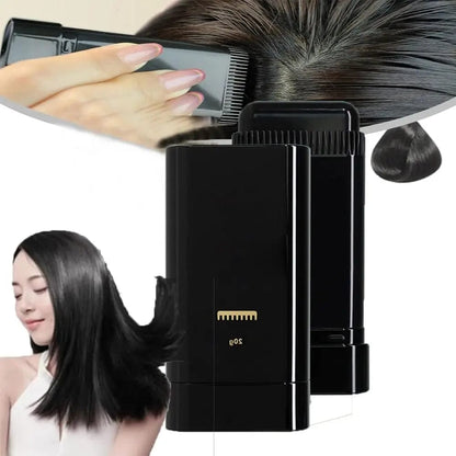 Hair Color Comb Stick | Waterproof Hair Dye Comb | Long-Lasting Black/Brown Hair Color