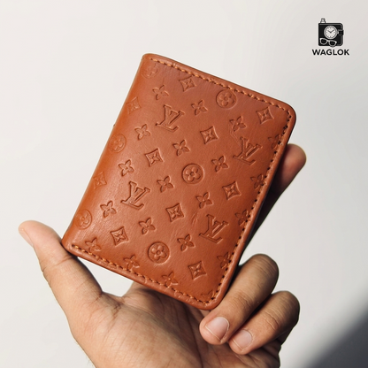 Designer Monogram Leather Wallet