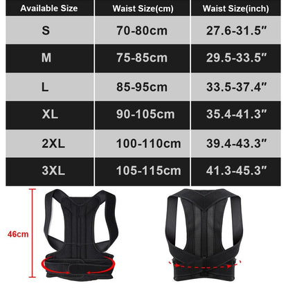 Posture Corrector Back Support Men Women Postural Correction Belt